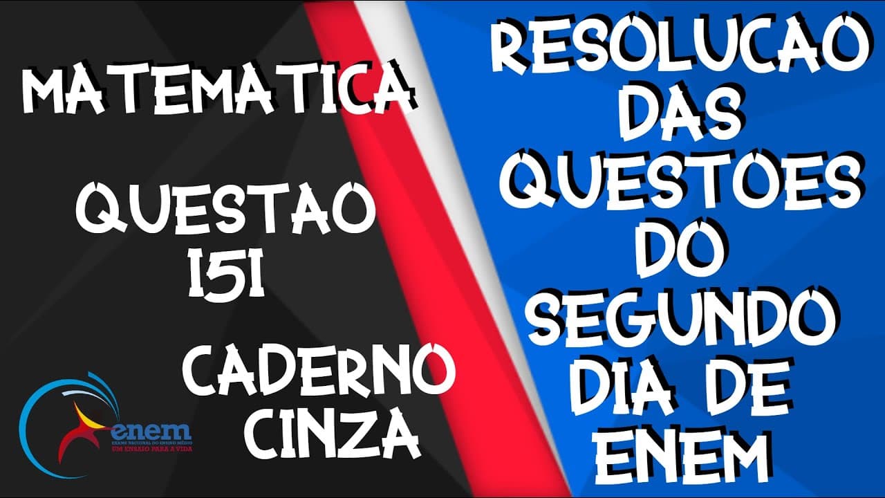 Thumbnail: ENEM 2020 | Matemática | Questão 151 - Caderno Cinza | A exposição a barulhos excessivos, como os...