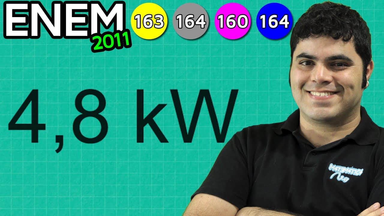 Thumbnail: ENEM 2011 Matemática #29 - Regra de Três Simples e Economia de Energia Elétrica