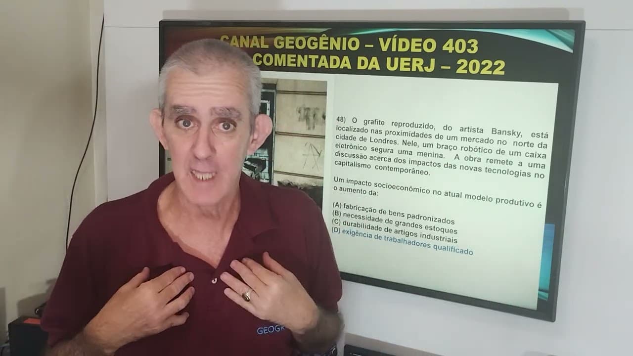 Thumbnail: PROVA COMENTADA DE GEOGRAFIA DA UERJ 2022