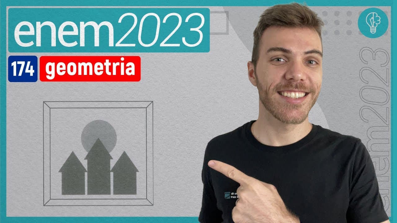 Thumbnail: ENEM 2023 - As figuras pintadas no quadro da sala de estar de uma residência representam - GEOMETRIA