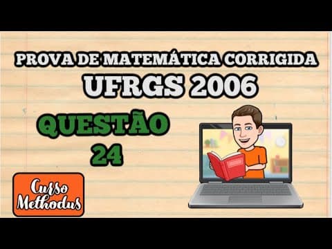 Thumbnail da aula: Questão 24 da prova de matemática 2006 UFRGS - as extremidades de uma das diagonais de um quadrado