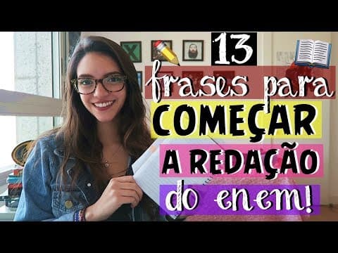 Thumbnail da aula: FRASES PRONTAS E FORMAS DE COMEÇAR A SUA REDAÇÃO - Débora Aladim