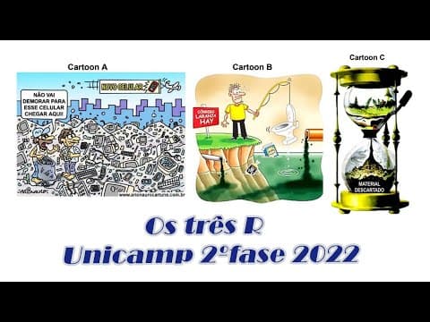 Thumbnail da aula: Os três R na UNICAMP 2ºFase 2022 - Questão 21 Química