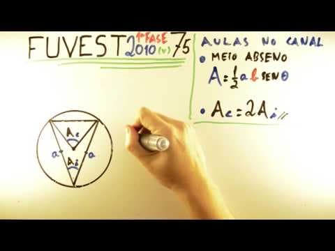 Thumbnail da aula: FUVEST 2010 - Matemática 75 - Meio Abseno e Ângulos da Circunferência - 1ª fase Prova V - Aulas A+