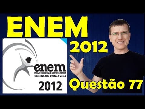 Thumbnail da aula: 77 - ENEM 2012 - Physics - Mechanics - Question 77 solved (Blue Booklet) - Prof. Marcelo Boaro