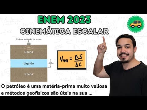 Thumbnail da aula: ENEM 2023 - O petróleo é uma matéria-prima muito valiosa e métodos geofísicos são úteis na sua