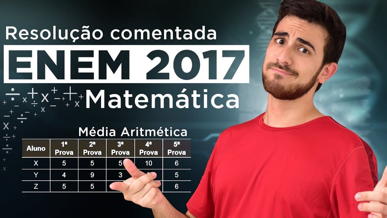 Thumbnail: Resolução do ENEM 2017 (Matemática) - Alunos REPROVADOS vs. APROVADOS | Questão 20/45