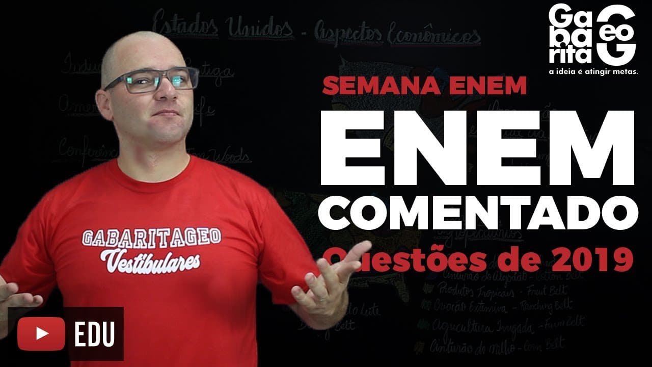 Thumbnail: GEOGRAFIA - ENEM COMENTADO 2019 - QUESTÃO 49 CAD AZUL - O Instituto Brasileiro do Meio Ambiente...