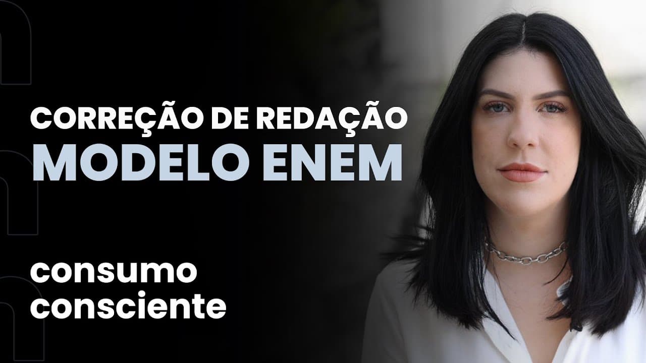 Thumbnail: Correção de redação modelo Enem: consumo consciente | Domingão da Redação