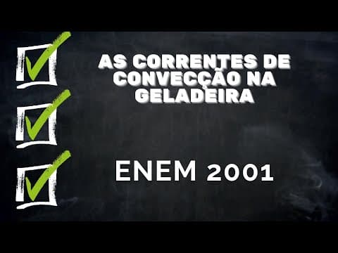Thumbnail da aula: ENEM 2001 - As correntes de convecção na geladeira