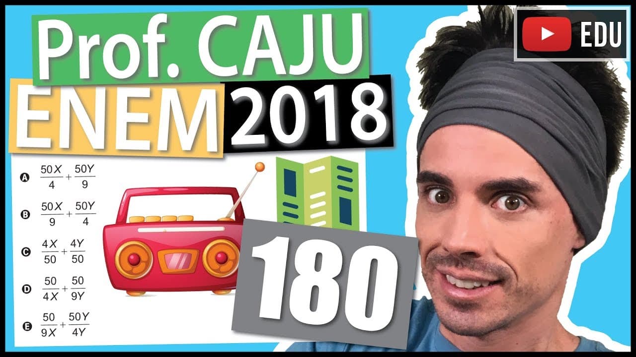 Thumbnail: [ENEM 2018] 180 📓 REGRA DE TRÊS Uma empresa deseja iniciar uma campanha publicitária divulgando