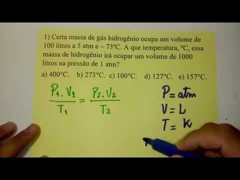 Thumbnail da aula: Equação Geral dos Gases - Exercício Resolvido e comentado