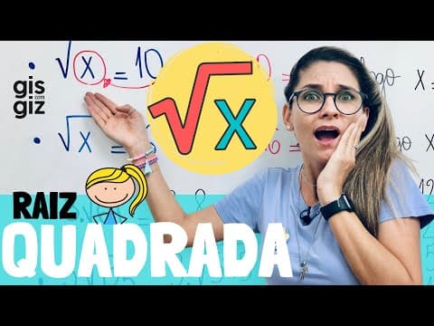 Thumbnail da aula: RAIZ QUADRADA COM X NO RADICANDO | \Prof. Gis/
