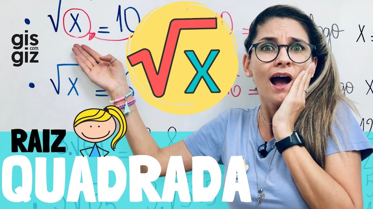 Thumbnail: RAIZ QUADRADA COM X NO RADICANDO | \Prof. Gis/