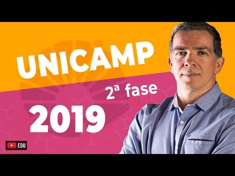 Thumbnail da aula: UNICAMP SEGUNDA FASE | RESOLUÇÃO 2019 |  Professor Pinguim