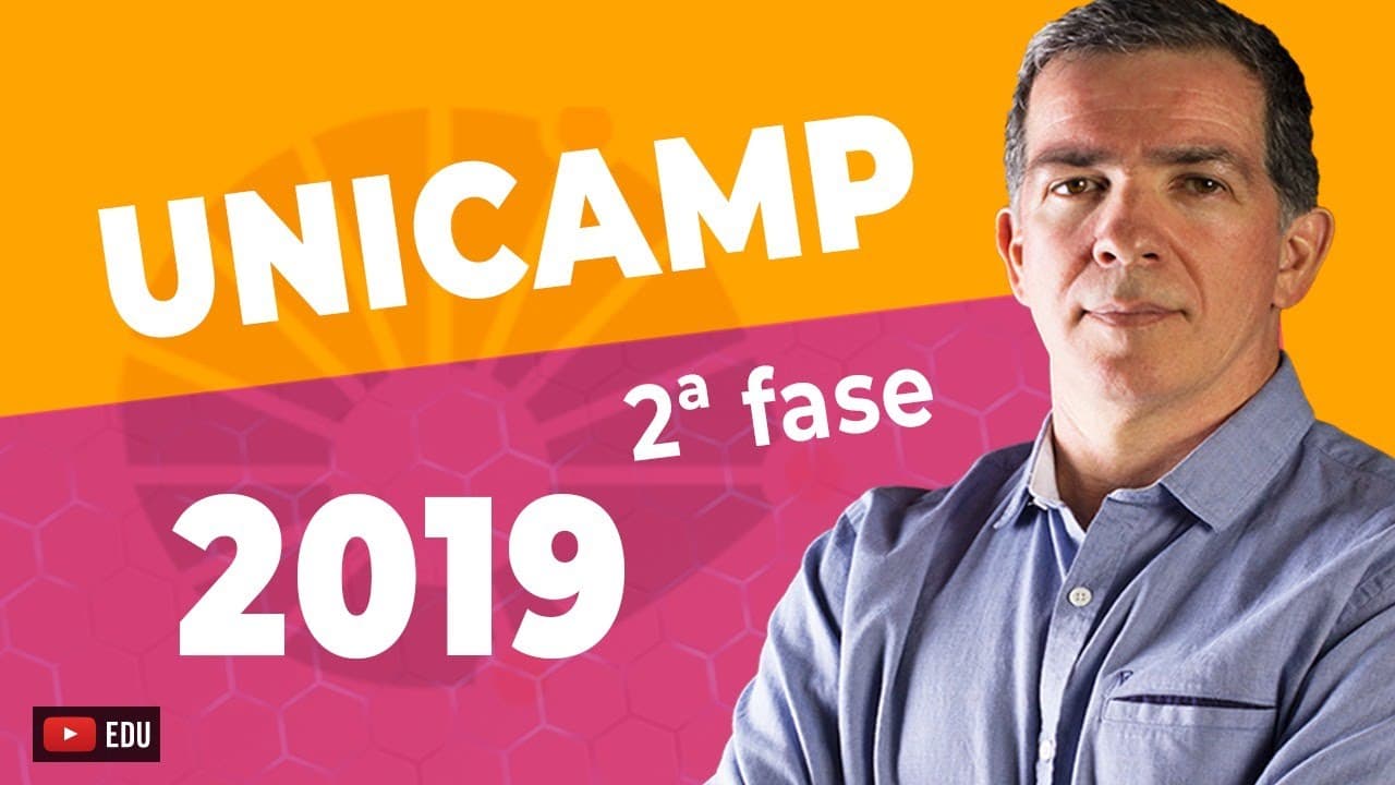 Thumbnail: UNICAMP SEGUNDA FASE | RESOLUÇÃO 2019 |  Professor Pinguim