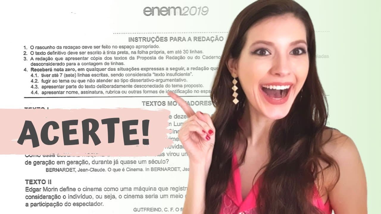 Thumbnail: Como ACERTAR o TEMA DA REDAÇÃO do ENEM | Sarah Schollmeier