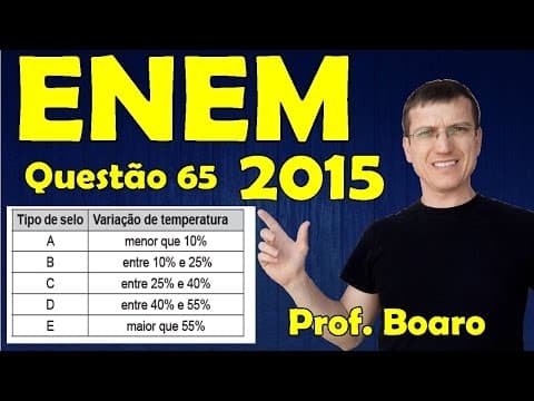 Thumbnail da aula: ENEM 2015 - QUESTÃO 65 - PROVA AZUL - FISICA   Prof  Marcelo Boaro