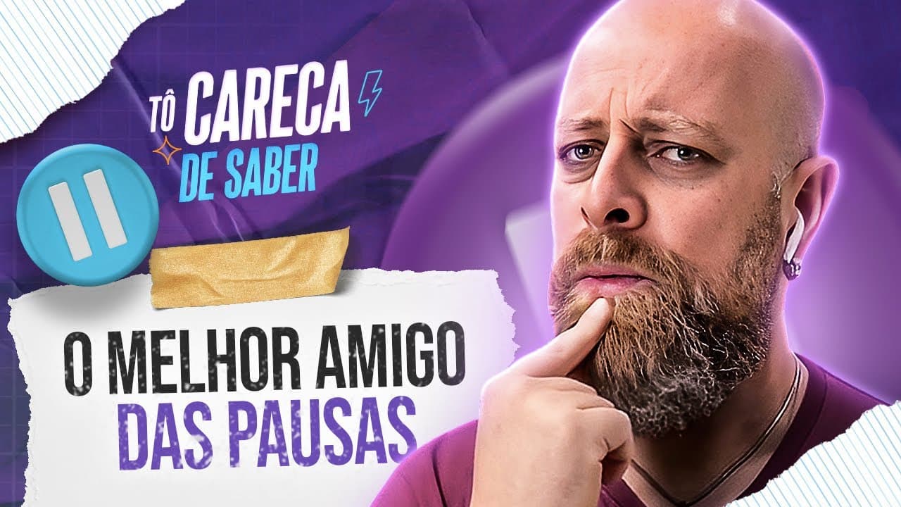 Thumbnail: PONTO E VÍRGULA: em QUAIS SITUAÇÕES usar? #TôCarecaDeSaber | Professor Noslen