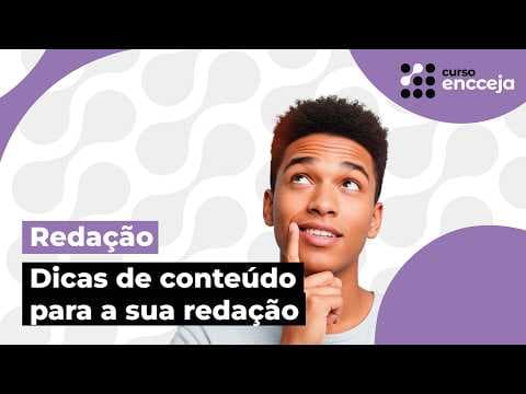 Thumbnail da aula: DICAS DE CONTEÚDO PARA A SUA REDAÇÃO