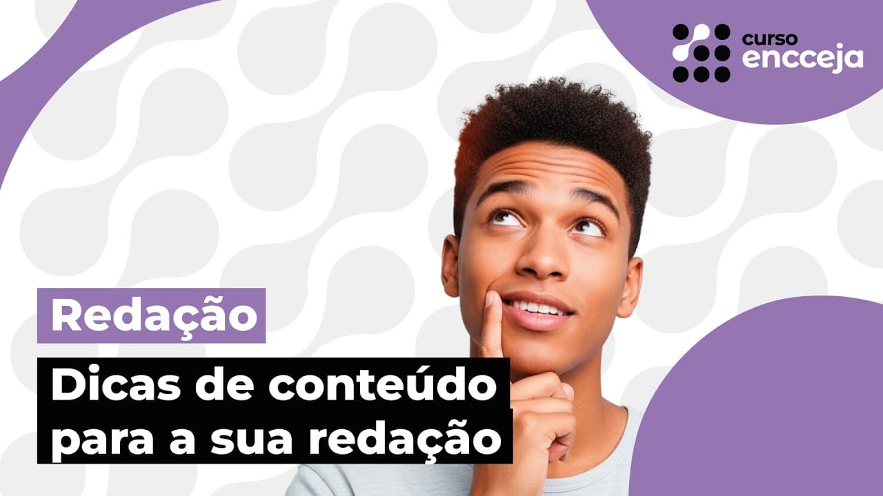Thumbnail: DICAS DE CONTEÚDO PARA A SUA REDAÇÃO