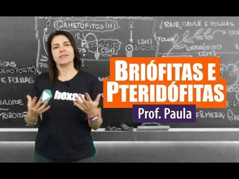 Thumbnail da aula: Biologia - Briófitas e Pteridófitas