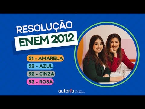 Thumbnail da aula: Enem 2012  - Autoria Linguagem - Questão 91 (Espanhol) | Linguagens, prova amarela