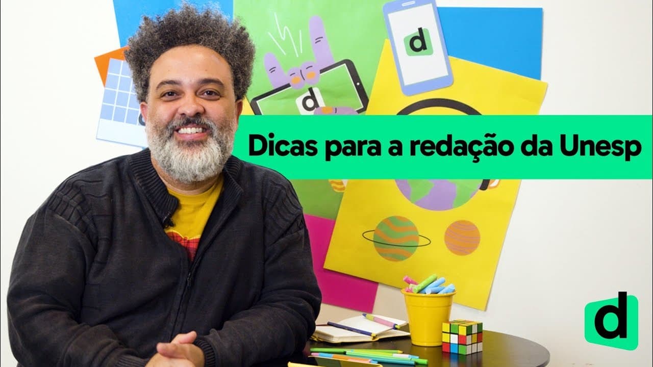 Thumbnail: REDAÇÃO UNESP: DICAS PARA TIRAR A NOTA MÁXIMA | PLANTÃO DESCOMPLICA