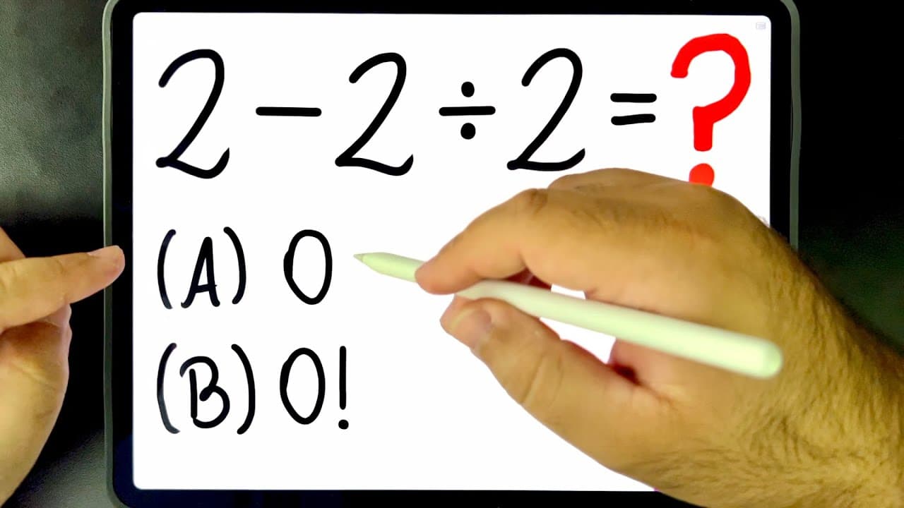 Thumbnail: 🔥 EITA! Essa Expressão Numérica BUGOU A CABEÇA DE GERAL! Você consegue resolver?