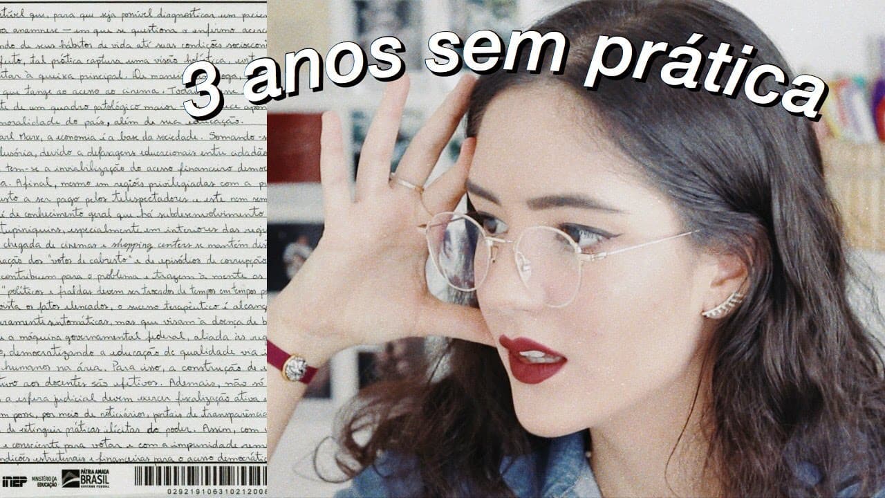 Thumbnail: Minha redação do ENEM 2019 (lendo e comentando)