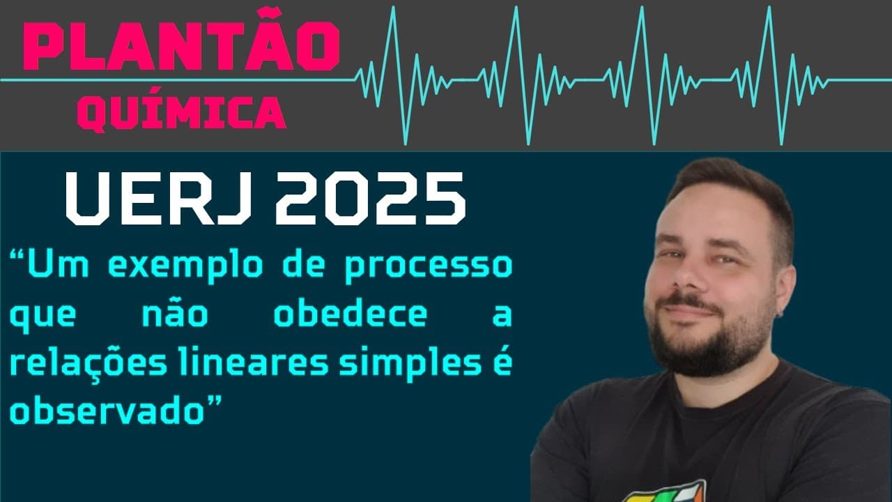 Thumbnail: BIOLOGIA UERJ 2025 - Um exemplo de processo que não obedece a relações lineares simples é observado