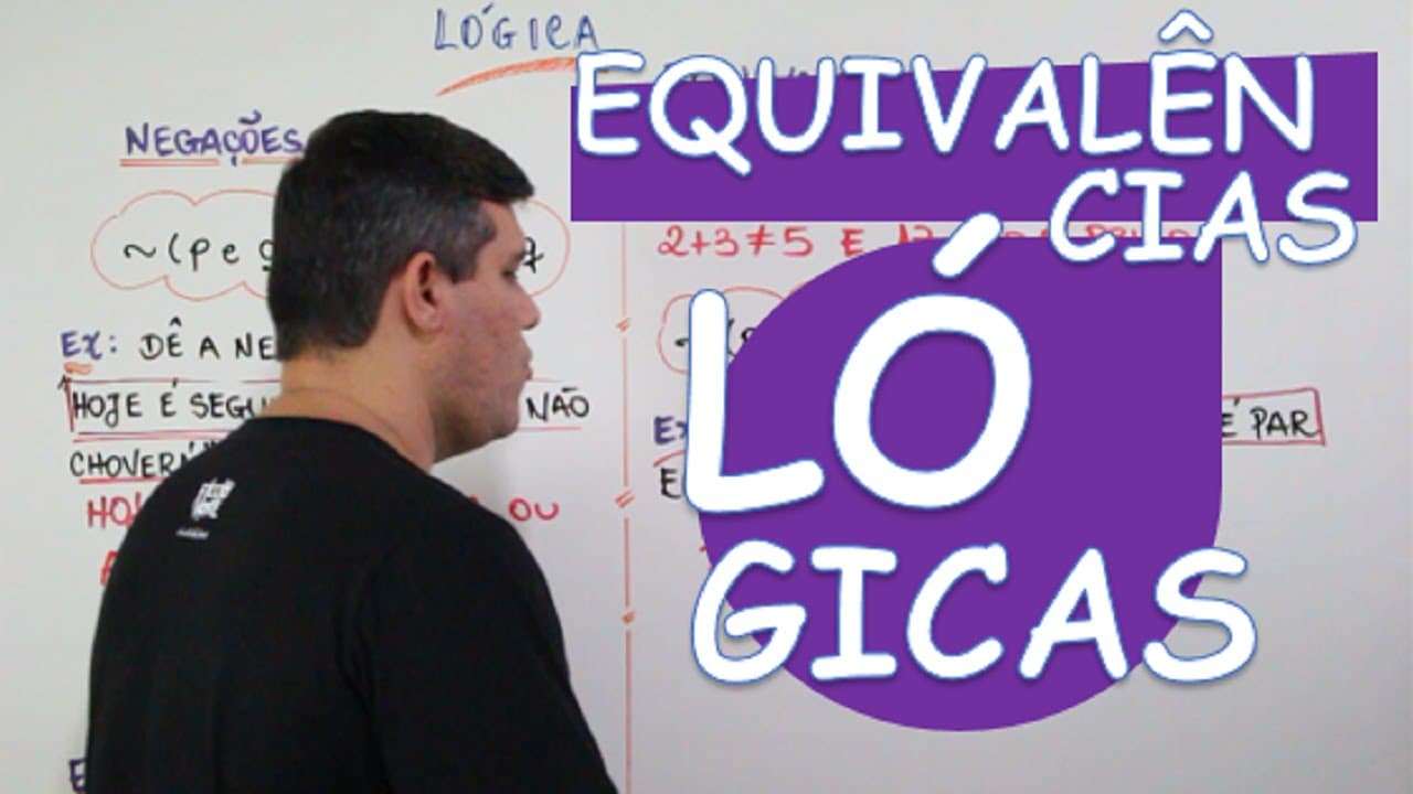 Thumbnail: LÓGICA: EQUIVALÊNCIAS LÓGICAS
