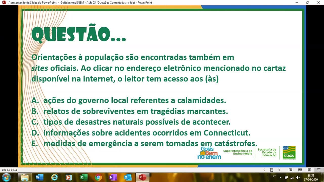 Thumbnail: INGLÊS: MARATONA DE QUESTÕES COMENTADAS DO ENEM