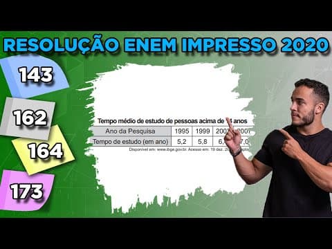 Thumbnail da aula: 🔵 Questão 143  - Caderno Azul | Progressão Aritmética | MATEMÁTICA ENEM 2020