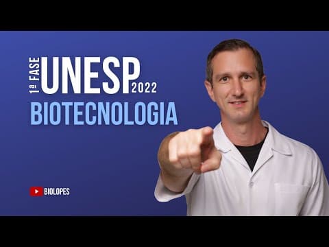 Thumbnail da aula: UNESP (2022) - Para obtenção de plantas transgênicas em laboratório, um dos vetores utilizados...