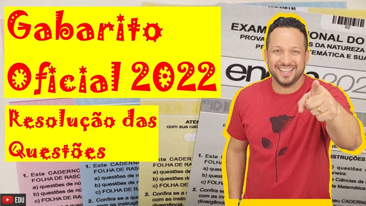 Thumbnail: Gabarito Oficial ENEM 2022 - Resolução das questões de Biologia