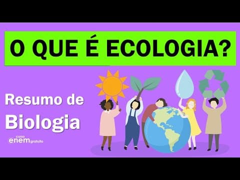 Thumbnail da aula: O QUE É ECOLOGIA | Resumo de Biologia para o Enem & Encceja. Profe Juliana Evelyn Santos