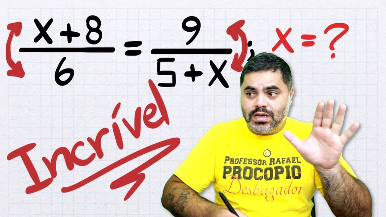 Thumbnail: 🤯 A INCRÍVEL EQUAÇÃO de oxᴉɐq ɐɹd ɐçǝqɐɔ que se transforma em EQUAÇÃO DO SEGUNDO GRAU!