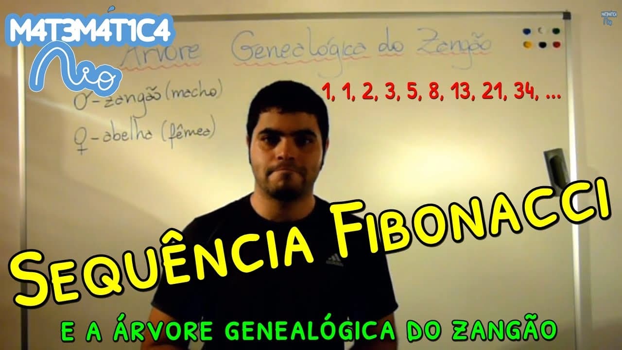 Thumbnail: Sequência Fibonacci, Número de Ouro e Árvore Genealógica do Zangão | Matemática Rio