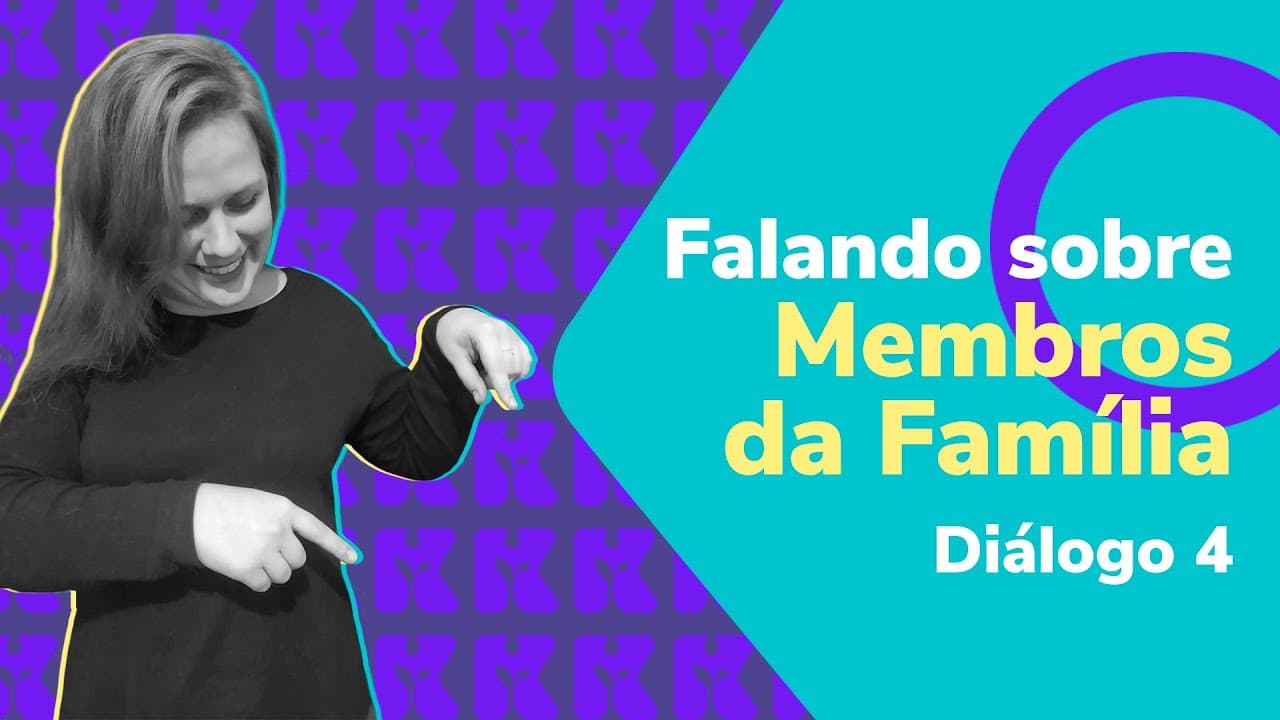 Thumbnail: Falando sobre um membro da família - diálogo 4 | Alemão | Aula #56