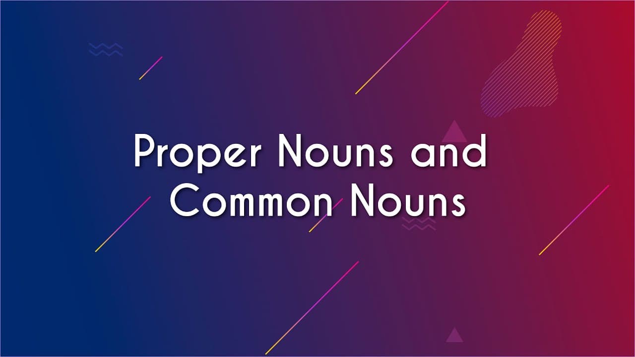 Thumbnail: Proper Nouns and Common Nouns - Brasil Escola