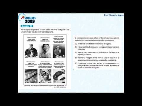 Thumbnail da aula: Enem 2009 (vazada): compreensão de textos (campanha).