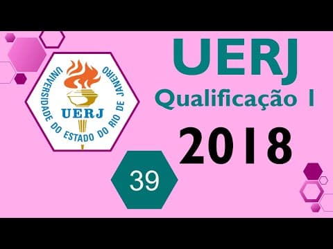 Thumbnail da aula: UERJ 2018 / 1° EQ Questão 39 - "O cloreto de sódio, principal composto obtido no processo de ..."