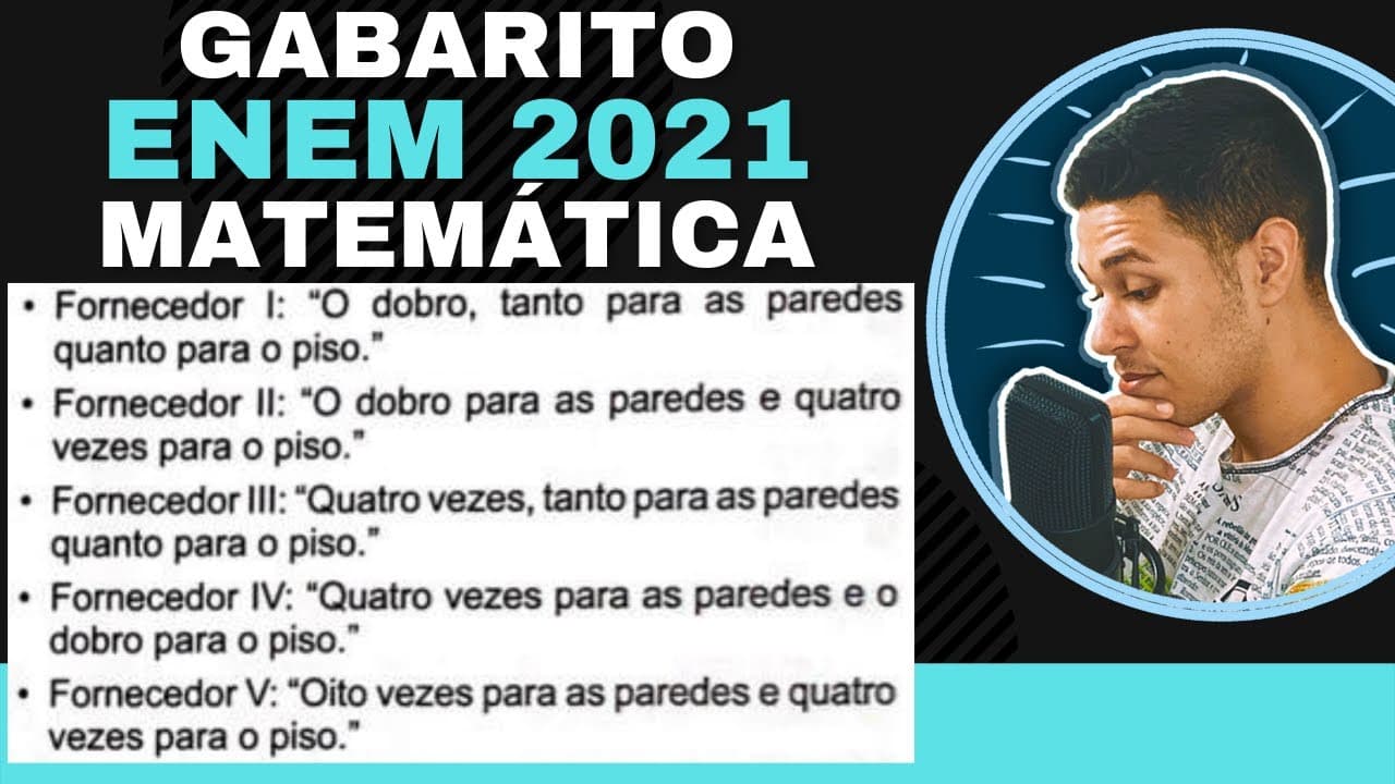 Thumbnail: 🛑ENEM 2021 MATEMÁTICA O projeto de um contêiner, em forma de paralelepípedo reto retangular