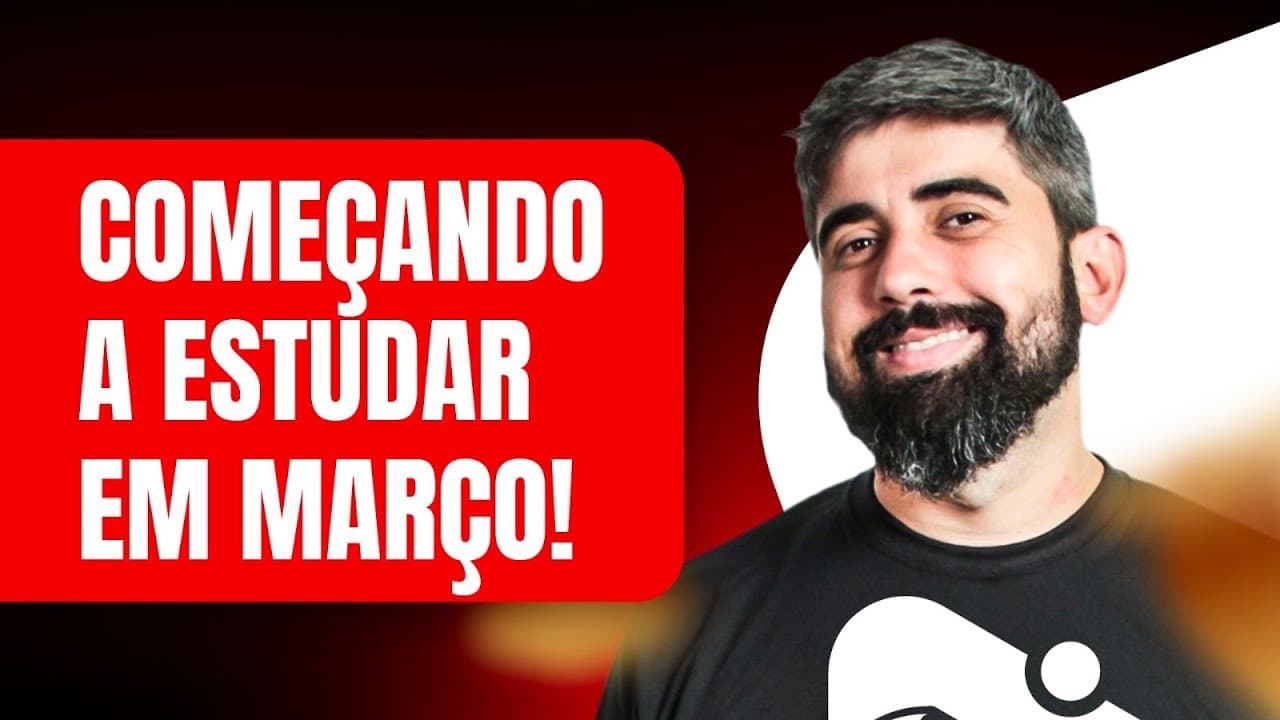 Thumbnail: Como estudar para o ENEM 2025 | Turma de Março Proenem