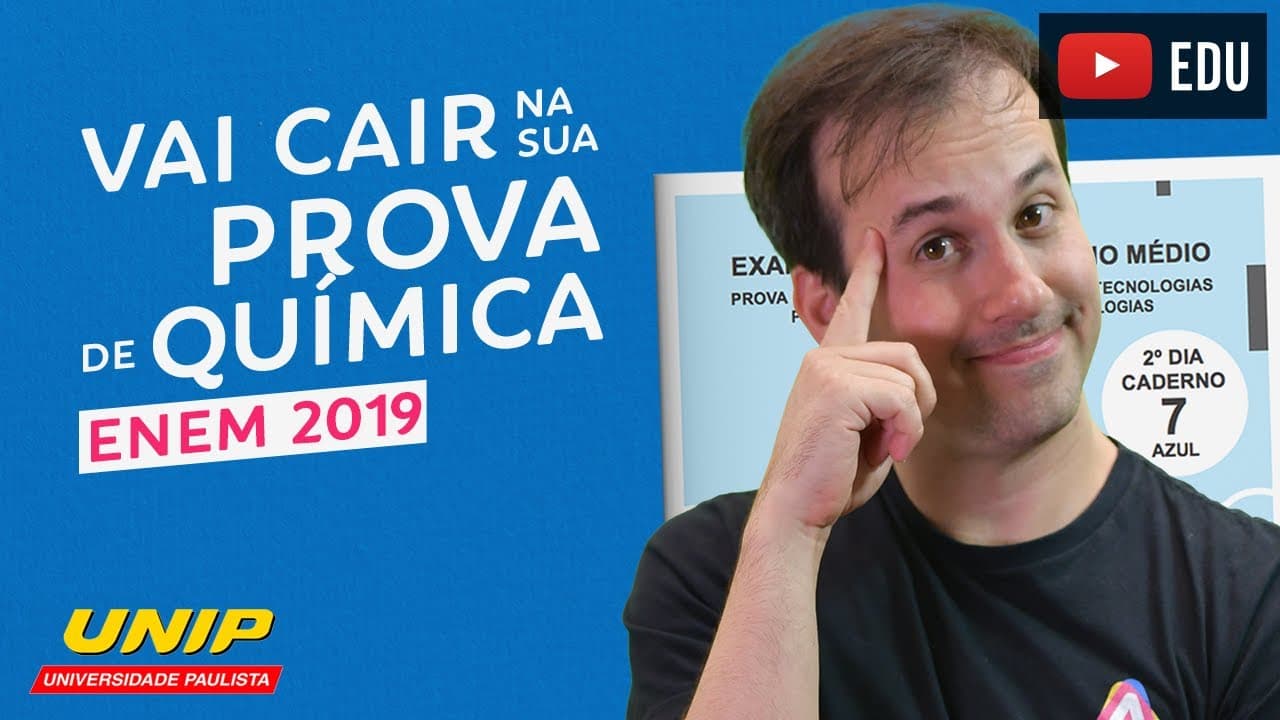Thumbnail: O que mais cai em Química no ENEM? [Revisão Gratuita] | Enem 2019