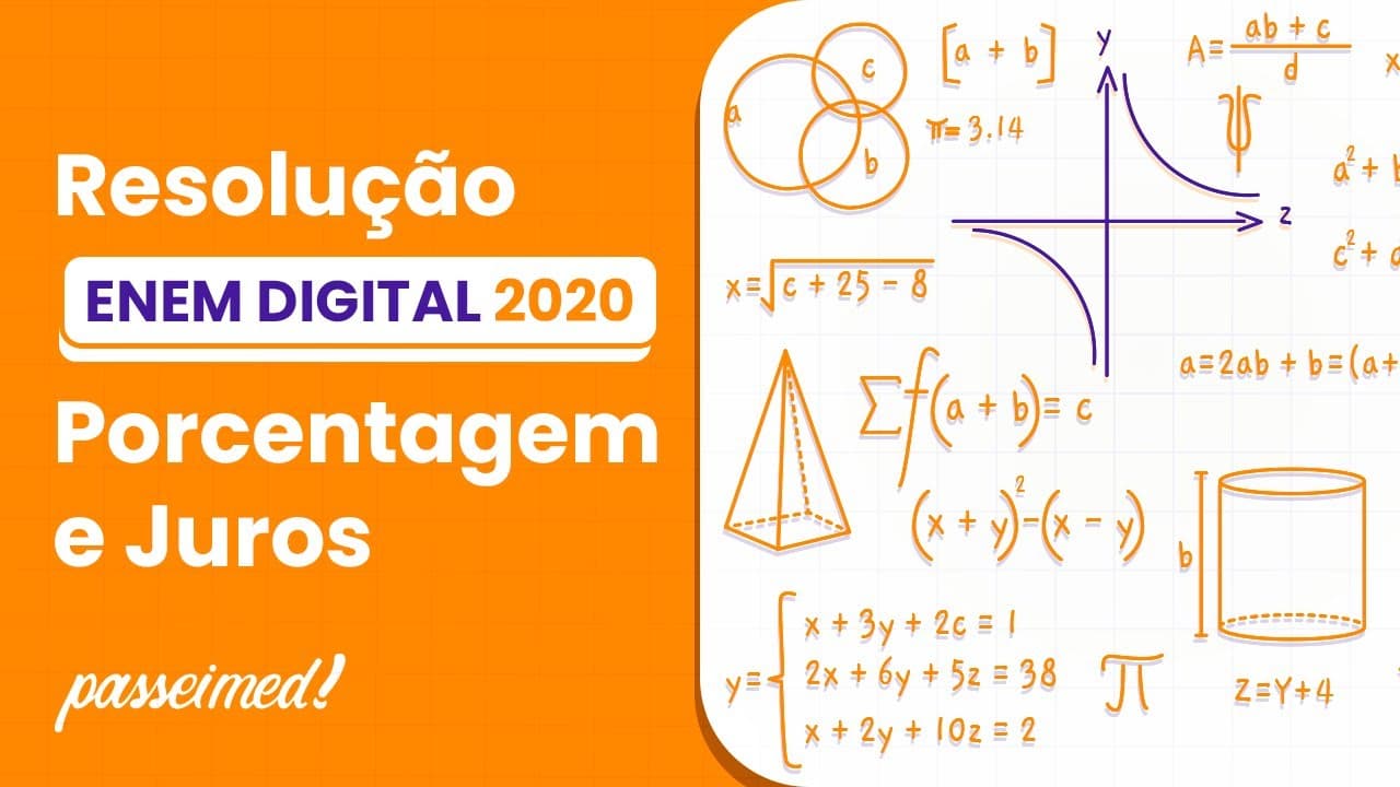Thumbnail: ENEM DIGITAL 2020 - PORCENTAGEM E JUROS | Realizou-se um estudo sobre a violência no Brasil. As...
