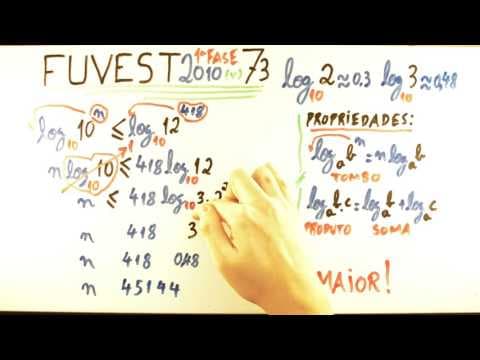 Thumbnail da aula: FUVEST 2010 - Matemática 73 - Inequação Logarítmica - 1ª fase Prova V - Aulas A+ Resolve