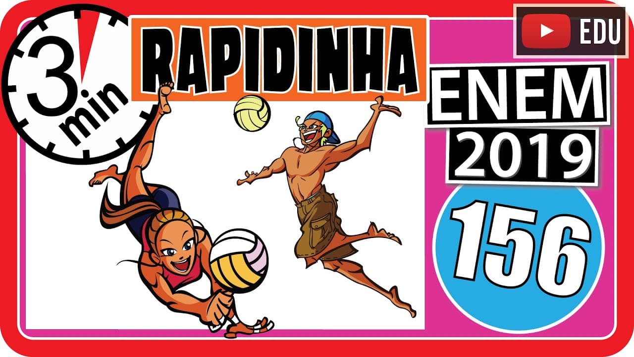 Thumbnail: 🏃[ENEM 2019] 156 📘 ANÁLISE COMBINATÓRIA Durante suas férias, oito amigos, dos quais dois são