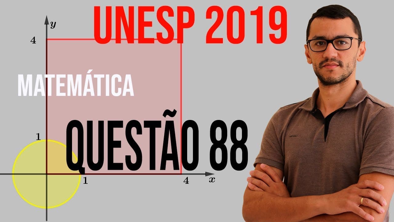 Thumbnail: Questão 88   UNESP 2019   Matemática